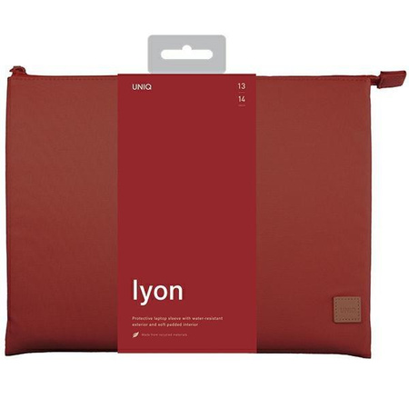 Etui Uniq Lyon laptop Sleeve 14" czerwony/brick red Waterproof RPET