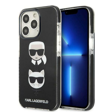 Karl Lagerfeld KLHCP13LTPE2TK iPhone 13 Pro / 13 6,1" hardcase czarny/black Karl&Choupette Head