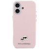 Etui Karl Lagerfeld Karl & Choupette     Head Pins Saffiano MagSafe do iPhone 17 różowy