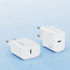 USAMS Ład. siec. 1xUSB-C T65 PD20WPD Fast Charging US-CC226 + kabel USB-C/Lightning US-SJ712 30W biały/white Yi Series OYXLTZ02
