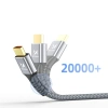 Kabel Wozinsky WPS-16AYL1S DisplayPort 2.1 Certyfikowany VESA 80 Gb/s 16K@60Hz 8K@120Hz 4K@240Hz HDR HDCP DSC 1m - czarny