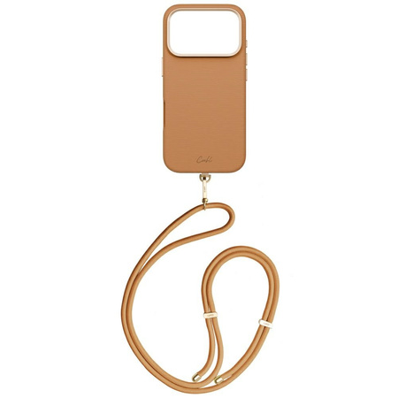 Etui UNIQ Coehl Mirelle do iPhone 17 Pro Magnetic Charging brązowy