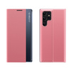 New Sleep Case etui do Samsung Galaxy S23 Ultra pokrowiec z klapką podstawka różowe