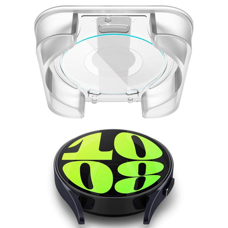 SZKŁO HARTOWANE SPIGEN GLAS.TR ”EZ-FIT” 2-PACK GALAXY WATCH 6 (44 MM) CLEAR