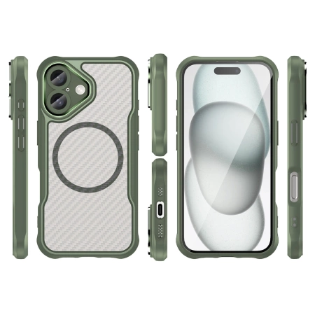 HURTEL POKROWIEC ETUI SILIKONOWE DO IPHONE 16 PLUS DO MAGSAFE OCHRONNE