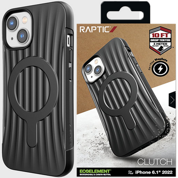 Raptic X-Doria Clutch Built Case etui iPhone 14 Plus z MagSafe pokrowiec plecki czarny