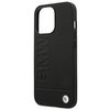 Etui BMW BMHCP14LSLLBK na iPhone 14 Pro - czarne Leather Stamp