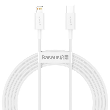 BASEUS KABEL USB-C DO LIGHTNING DO TELEFONÓW APPLE 20W 2M SZYBKIE ŁADOWANIE