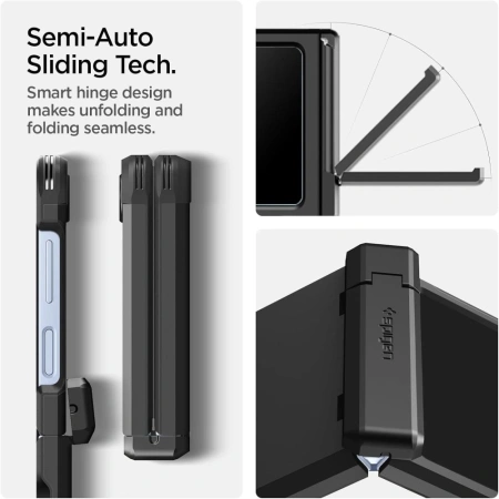 Etui Spigen Tough Armor Pro Mag MagSafe na Samsung Galaxy Z Flip 6 / 7 FE - czarne