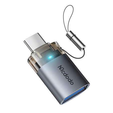 MCDODO ADAPTER PRZEJŚCIÓWKA USB-A 3.0 DO USB-C NA USB TYP C 3A 5GB OTG LED