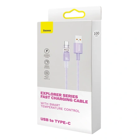 BASEUS KABEL USB-A 100W DO TELEFONÓW 1M Z INTELIGENTNYM CZUJNIKIEM