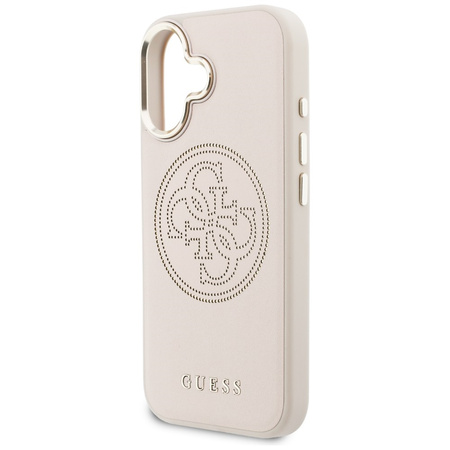 Etui Guess Perforated 4G MagSafe do iPhone 17 różowy