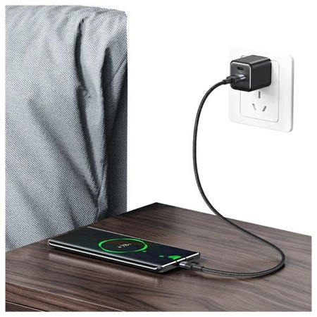USAMS KABEL USB-A NA USB-C 3A DO TELEFONÓW TABLETÓW 1,2M ALUMINIOWA OBUDOWA