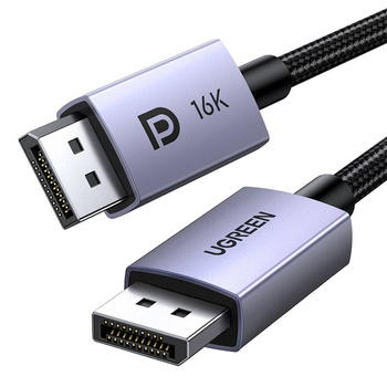UGREEN KABEL DISPLAYPORT DP DO MONITOR PC LAPTOP WIDEO 16K 1M MĘSKO