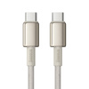 BASEUS KABEL USB-C DO USB-C 100W PD DO TELEFONÓW 1M ZŁOTY SZYBKIE ŁADOWANIE