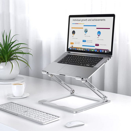TECH-PROTECT ULS400 PRODESK UNIVERSAL LAPTOP STAND SILVER