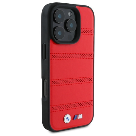 BMW ETUI HARDCASE PERFORATED AND STITCHED LINE DO IPHONE 16 PRO MAX DO