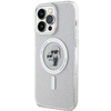 Etui Karl Lagerfeld Karl&Choupette Glitter MagSafe na iPhone 15 Pro Max - przezroczyste