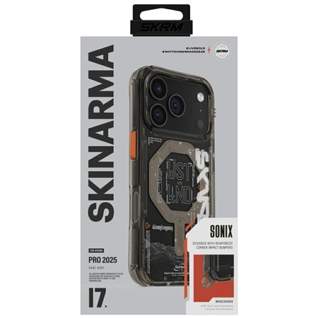 Etui Skinarma Sonix do iPhone 17 Pro     Magnetic Charging stone