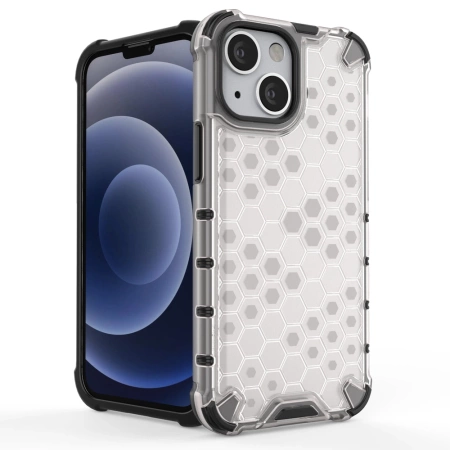 HURTEL ETUI PANCERNE DO IPHONE 13 MINI HONEYCOMB Z ŻELOWĄ RAMKĄ OCHRONNE