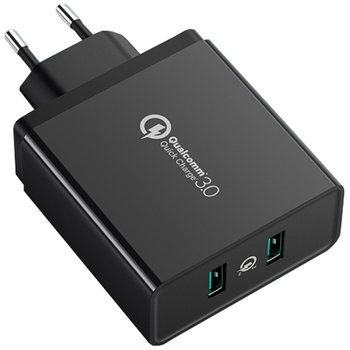 Ugreen ładowarka sieciowa 2xUSB-A 36W QC3.0 czarna (CD161)