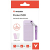 Dysk Zewnętrzny Verbatim Pocket SSD 1TB USB-C 3.2 gen.2 biały-fioletowy 32322