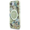 GUESS ETUI CASE IML METAL GLITTER DO IPHONE 16E DO MAGSAFE FLOWERS TRIANGLE