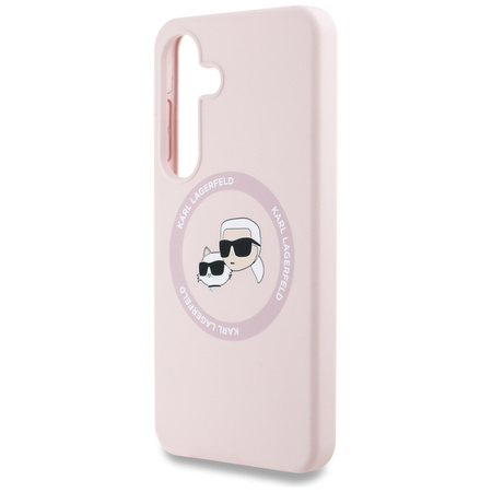 KARL LAGERFELD ETUI SILICONE DOUBLE HEADS AND CIRCLE DO MAGSAFE DO SAMSUNG