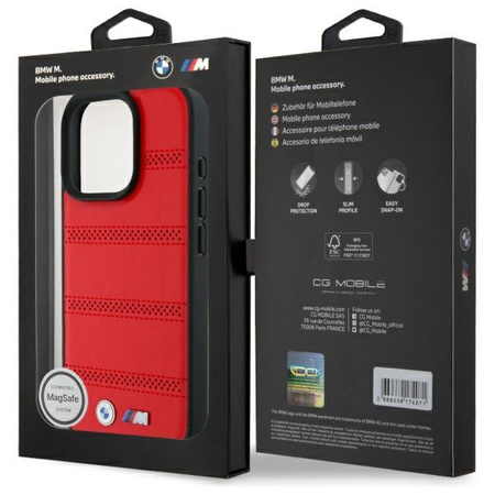 BMW ETUI HARDCASE PERFORATED AND STITCHED LINE DO IPHONE 16 PRO MAX DO