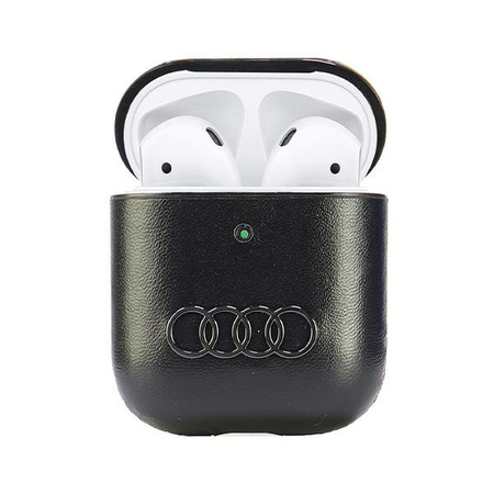 AUDI SKÓRZANE ETUI DO AIRPODS 1 2 Z LOGO CASE OCHRONNE WYSOKIEJ JAKOŚCI