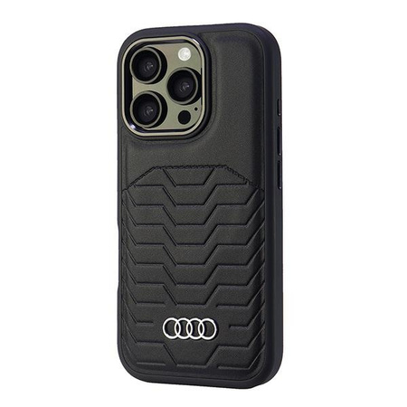 AUDI SYNTHETIC LEATHER CASE DO IPHONE 16 PRO 6.3 DO MAGSAFE OCHRONA
