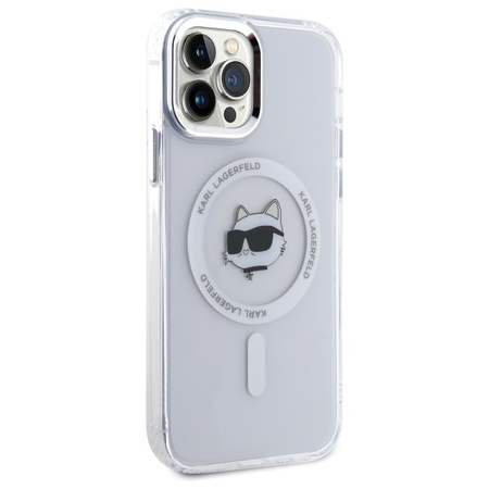 KARL LAGERFELD CASE HARDCASE DO IPHONE 12 12 PRO Z METALOWYM LOGO CHOUPETTE