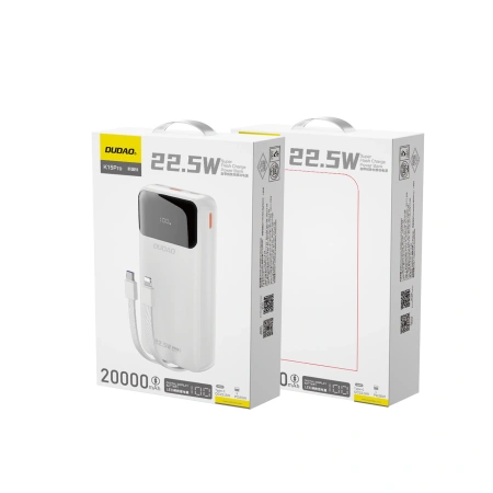 DUDAO POWERBANK K15PRO 20000MAH 22.5W PD DO LIGHTNING USB-C USB-A