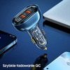 USAMS ŁADOWARKA 2XUSB 1XUSB-C DO SAMOCHODU SZYBKIE ŁADOWANIE 125W CC158CC01