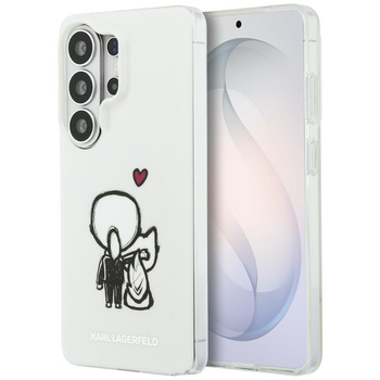 Etui Karl Lagerfeld IML Karl&Choupette   MagSafe do Samsung Galaxy S26 Ultra przezroczysty