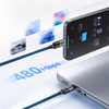 MCDODO KABEL USB-C 2W1 SZYBKIE ŁADOWANIE DO IPHONE MACBOOK LED 100W 2M