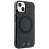 Etui BMW BMHMP14SHGPK na iPhone 14 - szare Pattern MagSafe