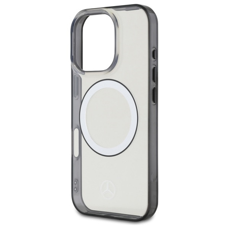 MERCEDES ETUI HARDCASE DO IPHONE 16 PRO 6.3 DO MAGSAFE PRZEŹROCZYSTE Z LOGO