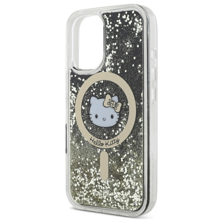 HELLO KITTY ETUI MAGNETYCZNE DO IPHONE 16 6.1 HARDCASE LIQUID GLITTER FEVER