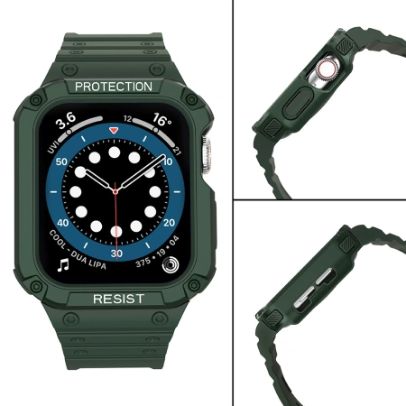 HURTEL PROTECT STRAP BAND OPASKA Z ETUI DO APPLE WATCH 9 8 7 6 5 4 3 2 SE