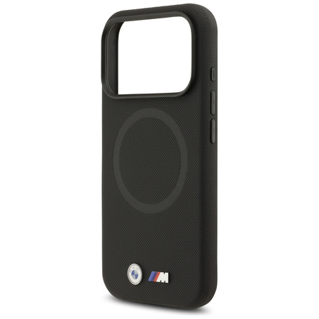 Etui BMW M FW Metal Logo MagSafe do iPhone 17 Pro Max czarny