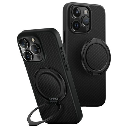 UNIQ etui Keva Air iPhone 16 Pro Max 6.9 Magclick Charging czarny/carbon black