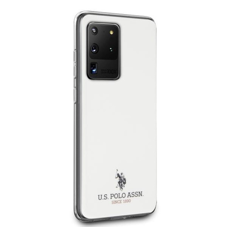 Etui U.S. Polo Assn. Shiny na Samsung Galaxy S20 Ultra - białe