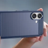 HURTEL ETUI SILIKONOWE CARBON CASE DO IPHONE 16 PLUS OCHRONA EKRANU I