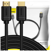 Baseus kabel przewód HDMI 2.0 4K 60 Hz 3D HDR 18 Gbps 3 m czarny (CAKGQ-C01)