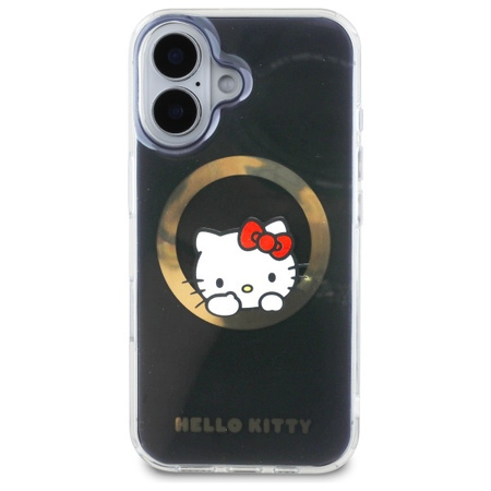 HELLO KITTY ETUI HARDCASE DO IPHONE 16 6,1 DO MAGSAFE SWEET KITTY CZARNY