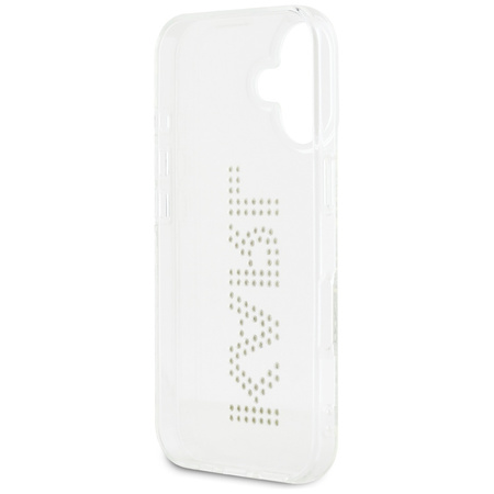 KARL LAGERFELD ETUI IML RHINESTONES LOGO DO IPHONE 16 PRZEZROCZYSTE DESIGN