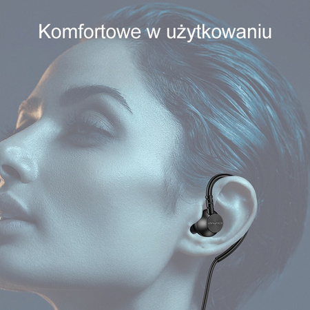 AWEI SŁUCHAWKI L3 3,5MM JACK DO TELEFONÓW LAPTOPÓW Z DŁUGIM KABLEM 1,5M