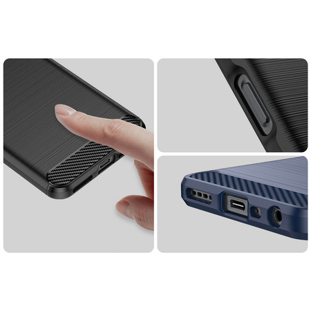 Carbon Case etui do Realme 10 5G / Realme 9i 5G elastyczny silikonowy karbonowy pokrowiec czarne