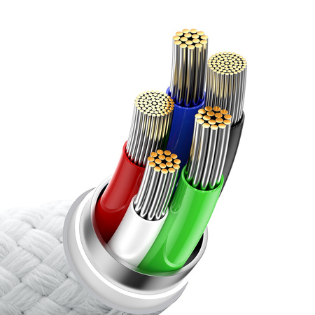 Baseus Glimmer Series kabel do szybkiego ładowania USB-C - Lightning 480Mb/s PD 20W 1m biały
